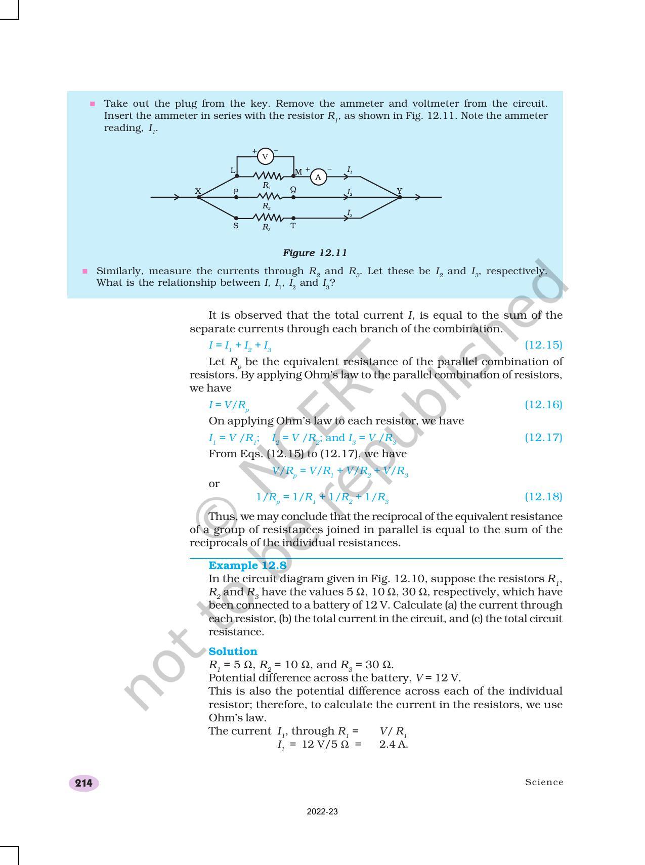 NCERT Book for Class 10 Science Chapter 12 Electricity - Page 16