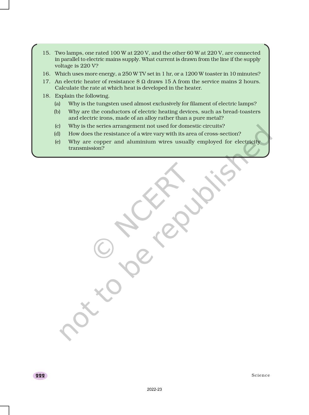 NCERT Book for Class 10 Science Chapter 12 Electricity - Page 24