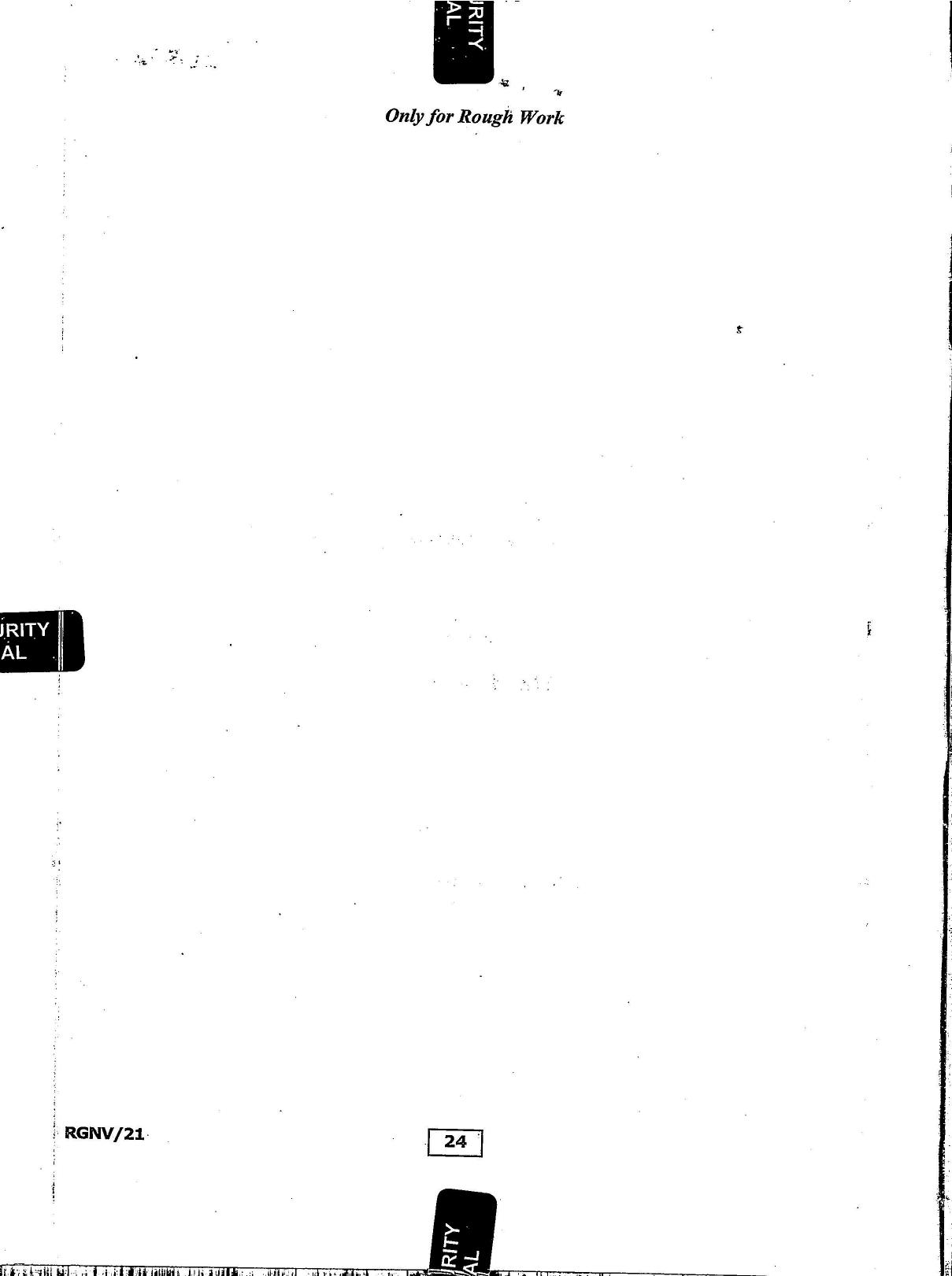 RGNV Entrance Exam 2021 Question Paper - Page 24