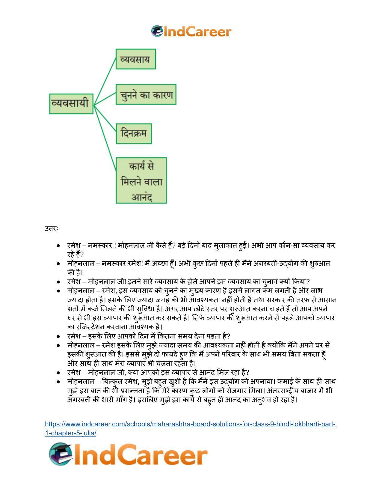 Maharashtra Board Solutions for Class 9- Hindi Lokbharti (Part 1): Chapter 5- जूलिया - Page 3