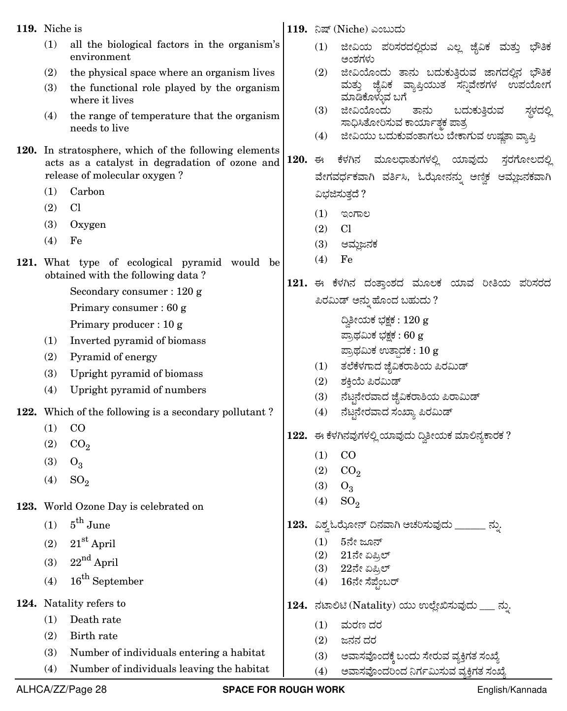 NEET Kannad ZZ 2018 Question Paper - Page 28