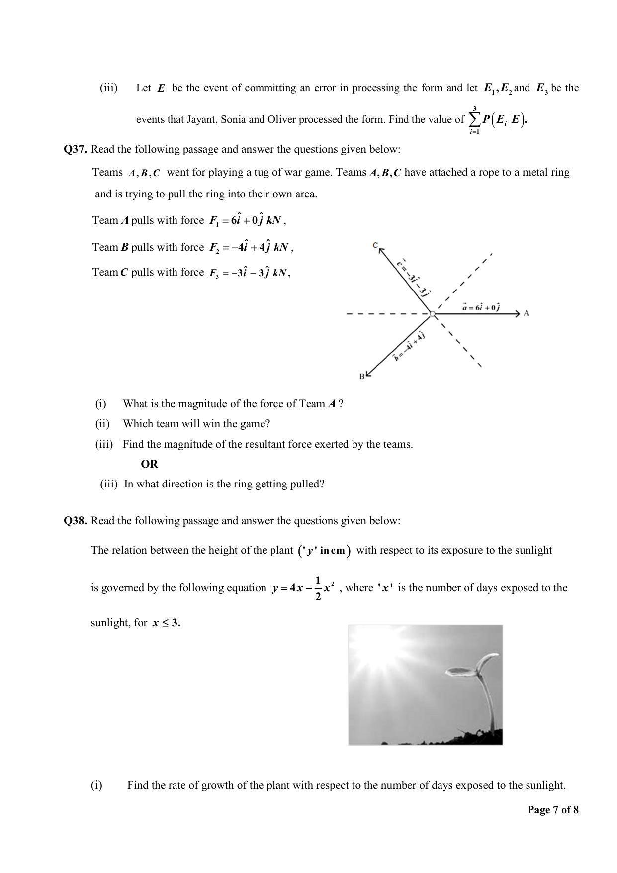 CBSE Class 12 Mathematics Sample Paper 2024 - Page 7