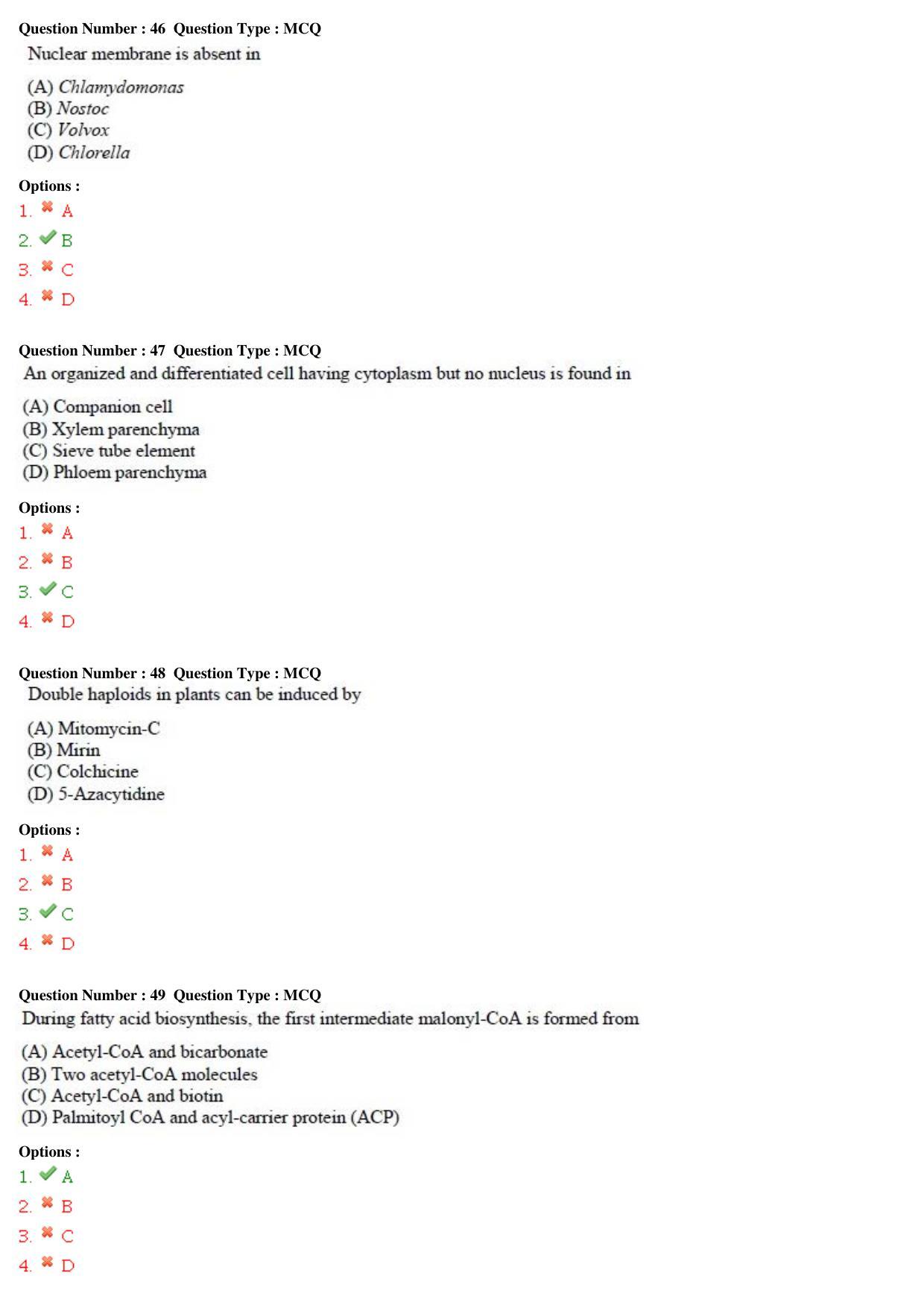 GATE 2015 Life Sciences (XL) Question Paper with Answer Key - Page 18