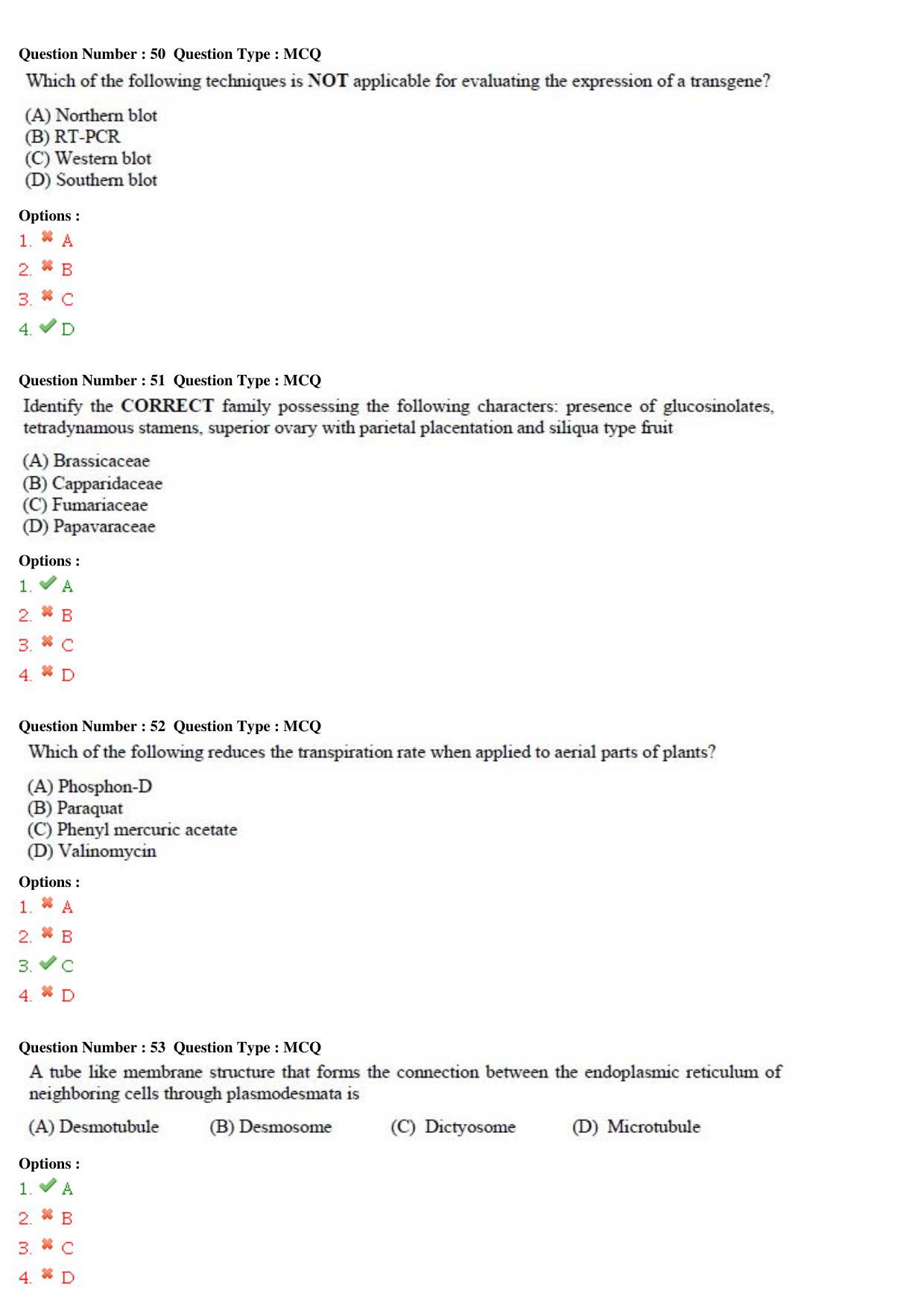 GATE 2015 Life Sciences (XL) Question Paper with Answer Key - Page 19