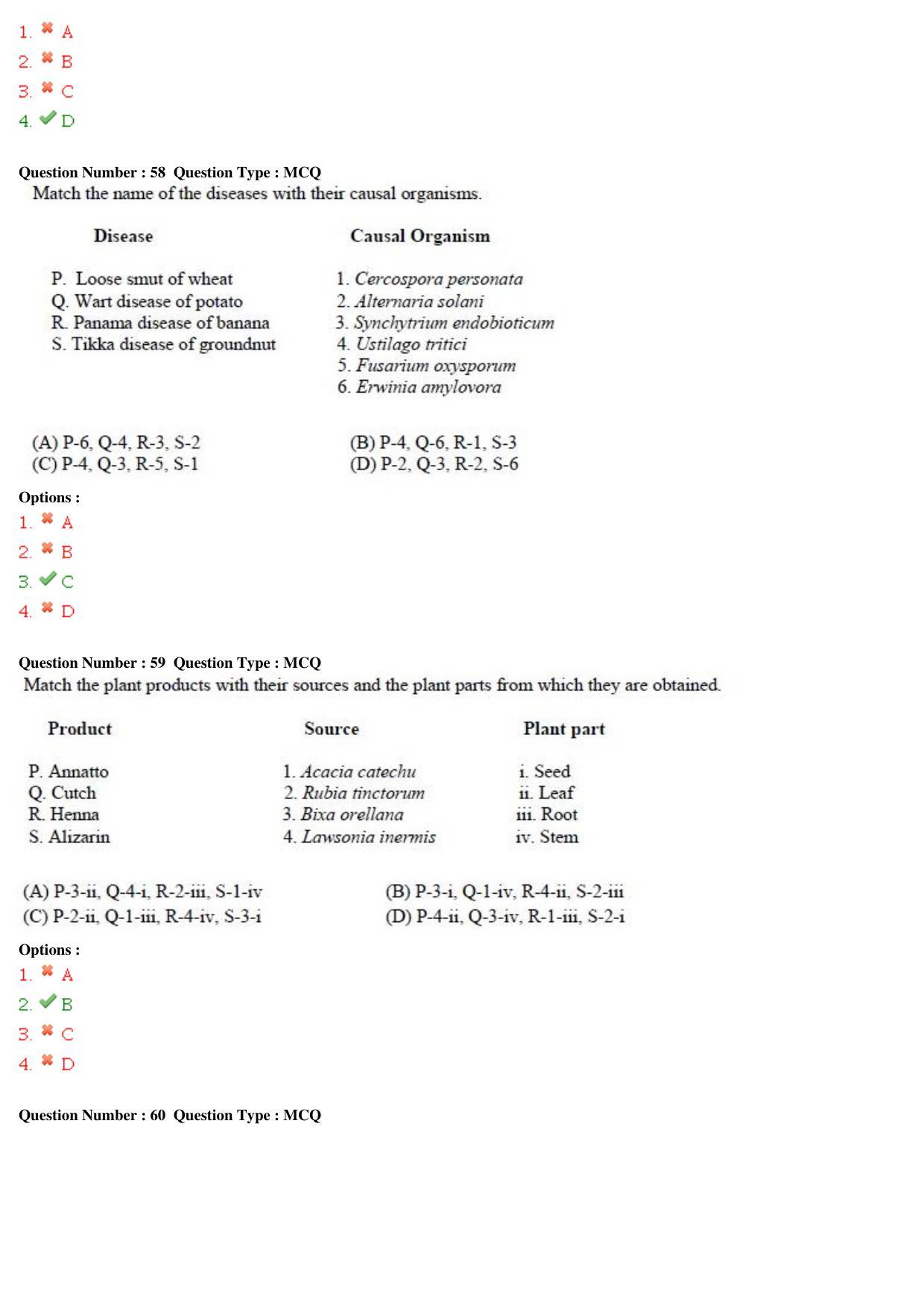 GATE 2015 Life Sciences (XL) Question Paper with Answer Key - Page 21