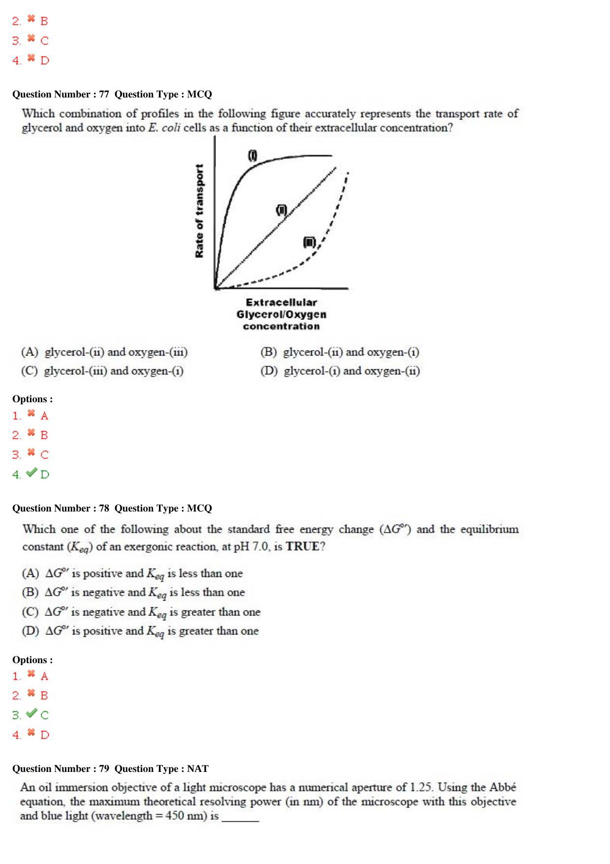 GATE 2015 Life Sciences (XL) Question Paper with Answer Key - Page 27