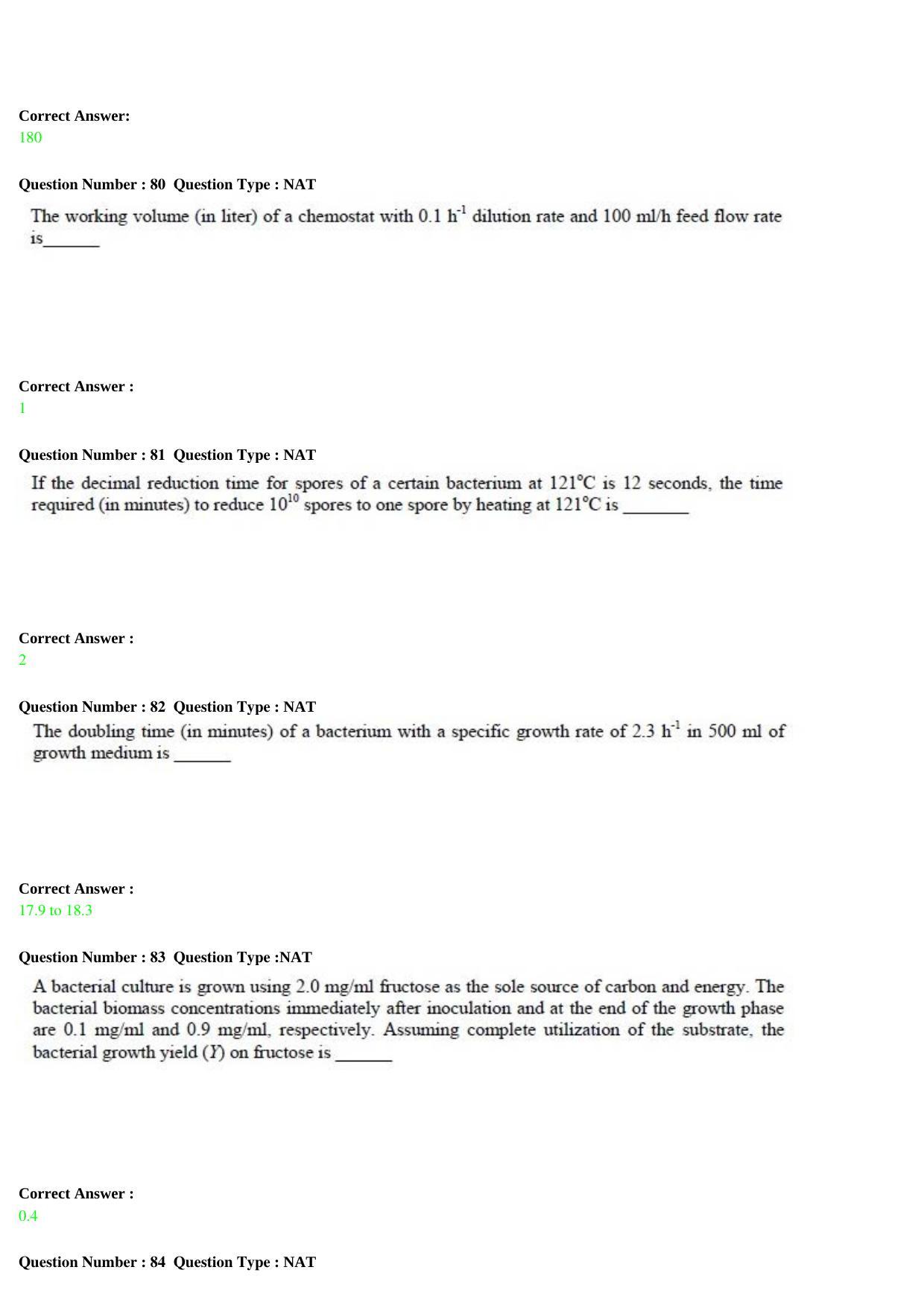 GATE 2015 Life Sciences (XL) Question Paper with Answer Key - Page 28