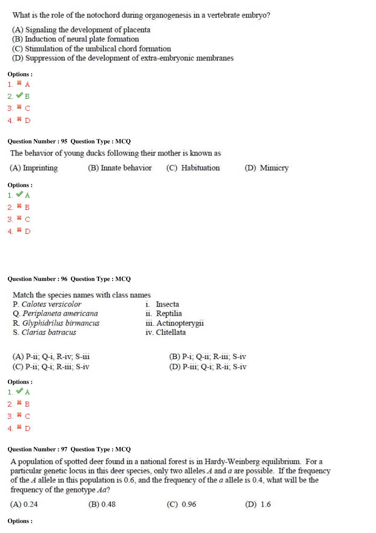 GATE 2015 Life Sciences (XL) Question Paper with Answer Key - Page 32