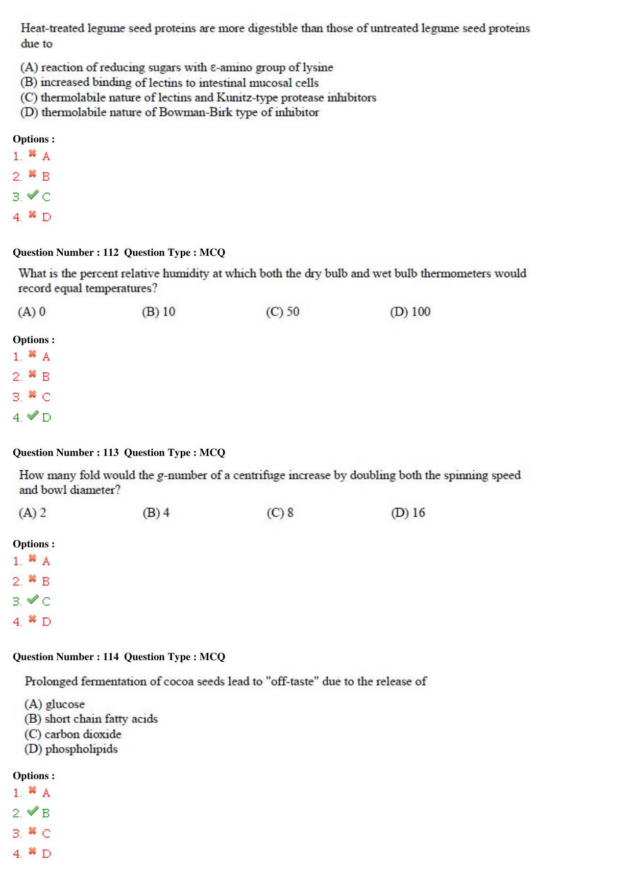 GATE 2015 Life Sciences (XL) Question Paper with Answer Key - Page 37