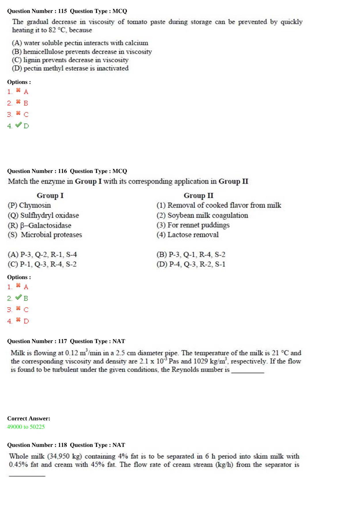 GATE 2015 Life Sciences (XL) Question Paper with Answer Key - Page 38