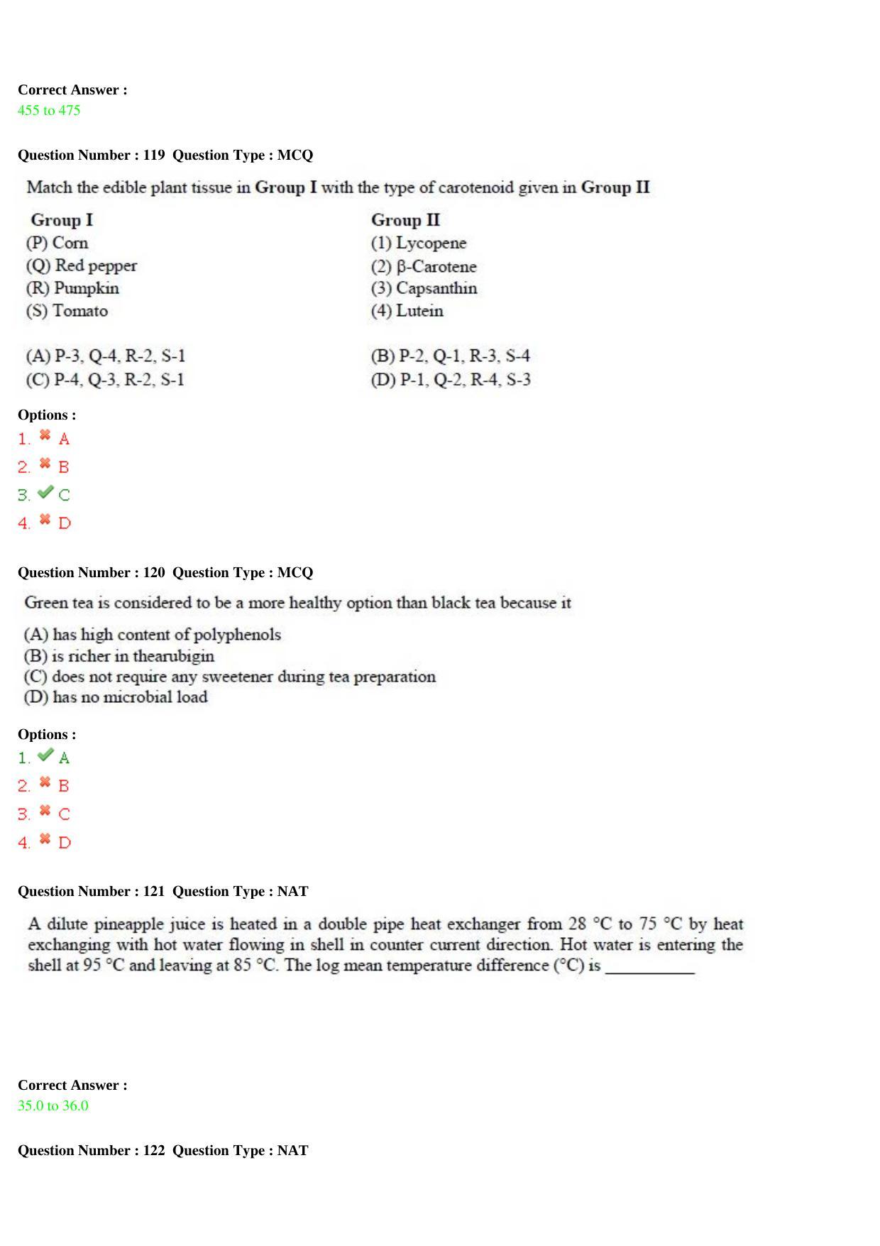 GATE 2015 Life Sciences (XL) Question Paper with Answer Key - Page 39