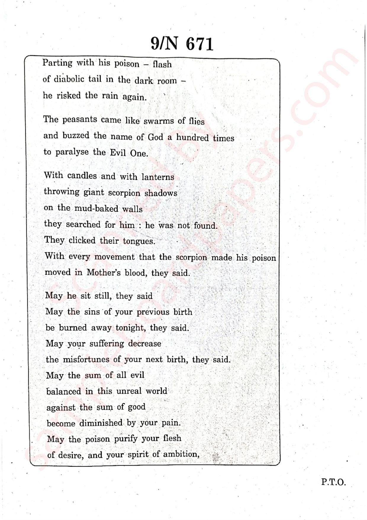 Maharashtra Board SSC English 2022 Question Paper - Page 9