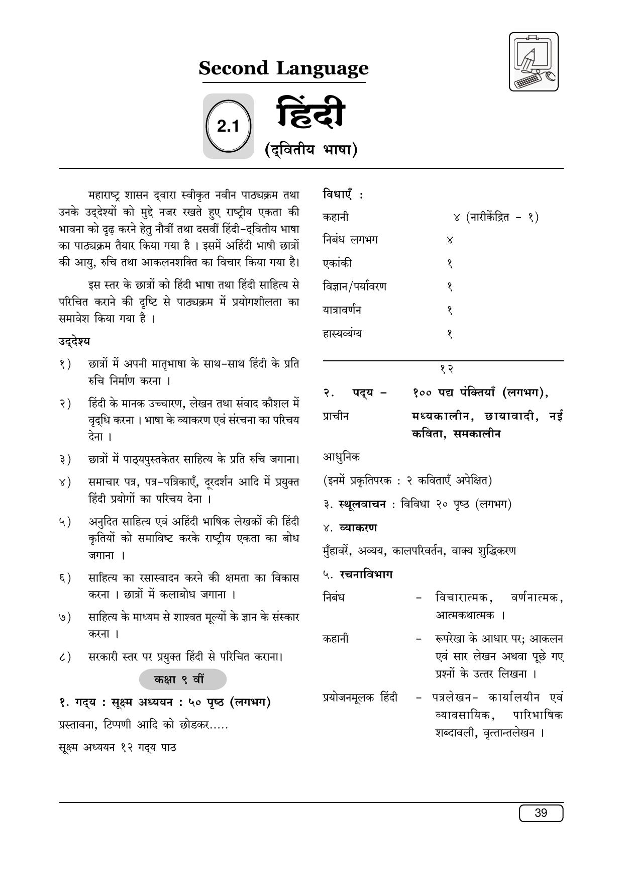 Maharashtra SSC Syllabus (Complete) - Page 60
