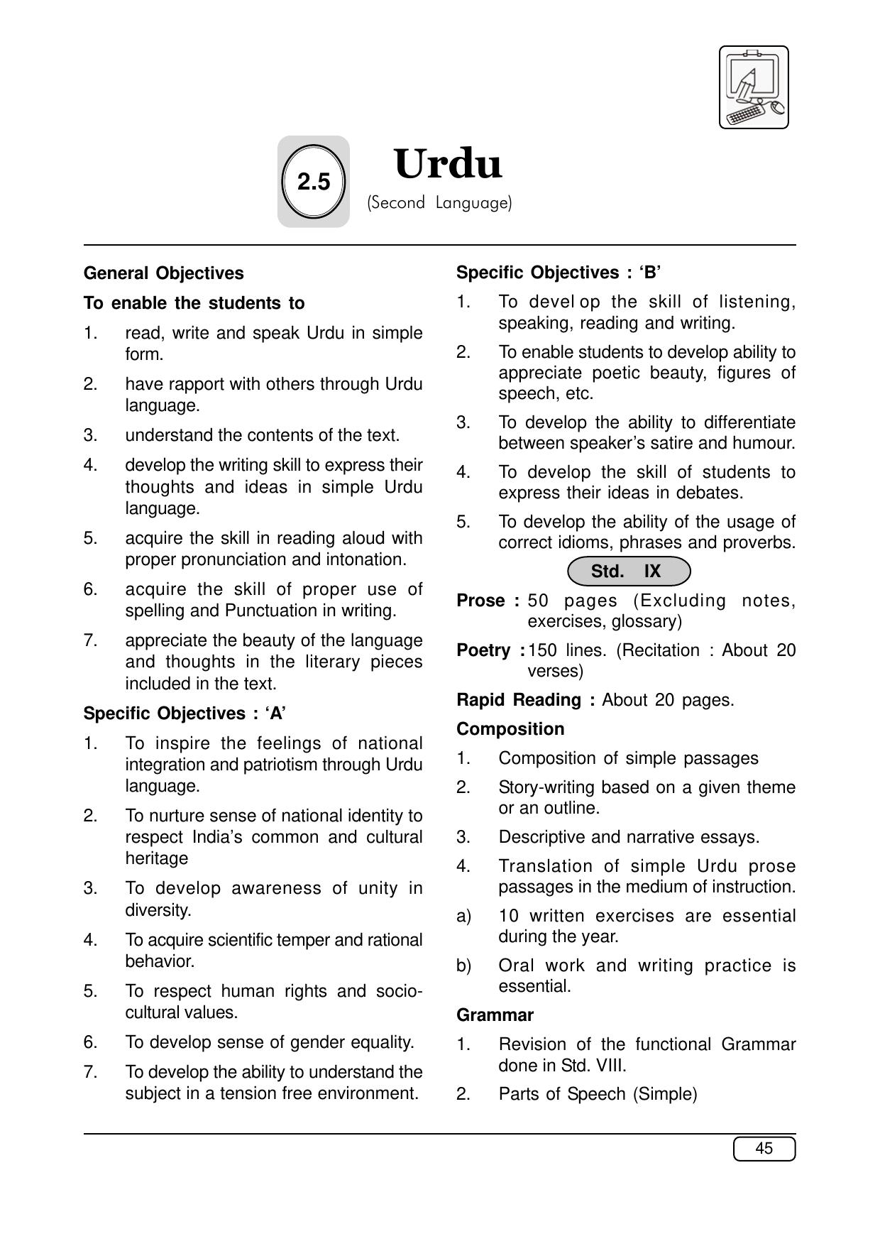 Maharashtra SSC Syllabus (Complete) - Page 66