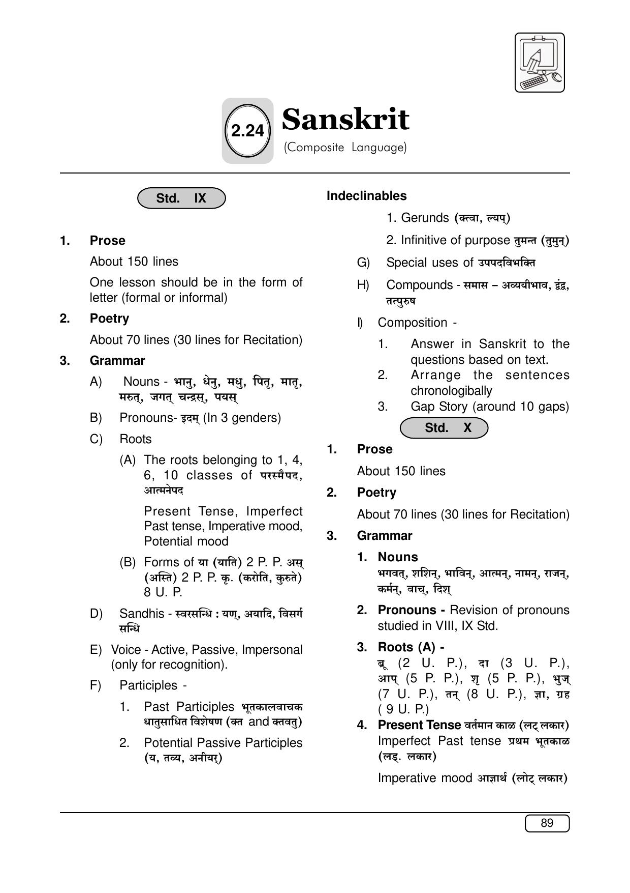 Maharashtra SSC Syllabus (Complete) - Page 110