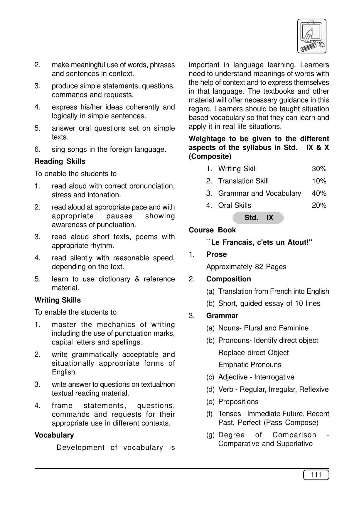 Maharashtra SSC Syllabus (Complete) - Page 132