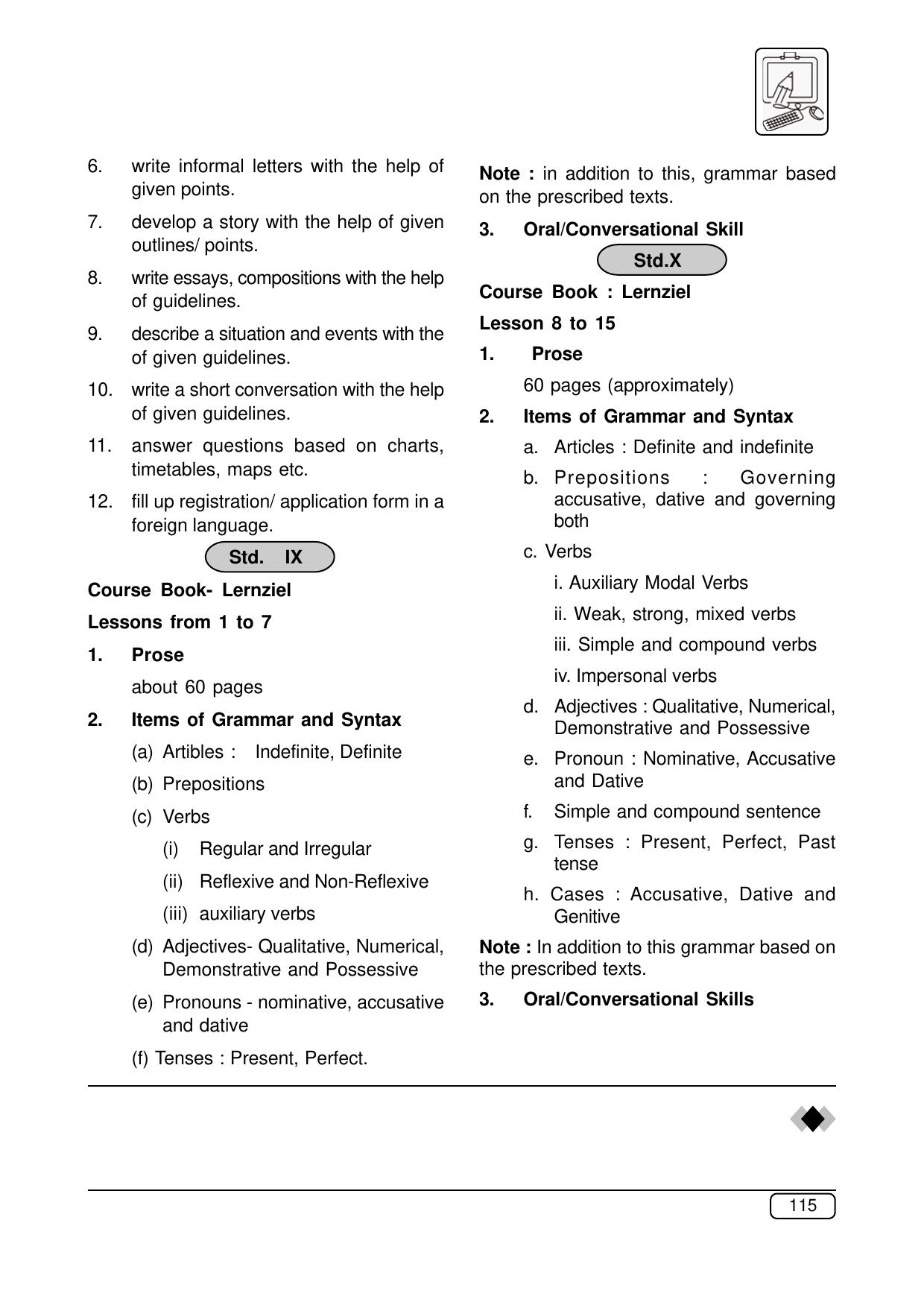 Maharashtra SSC Syllabus (Complete) - Page 136