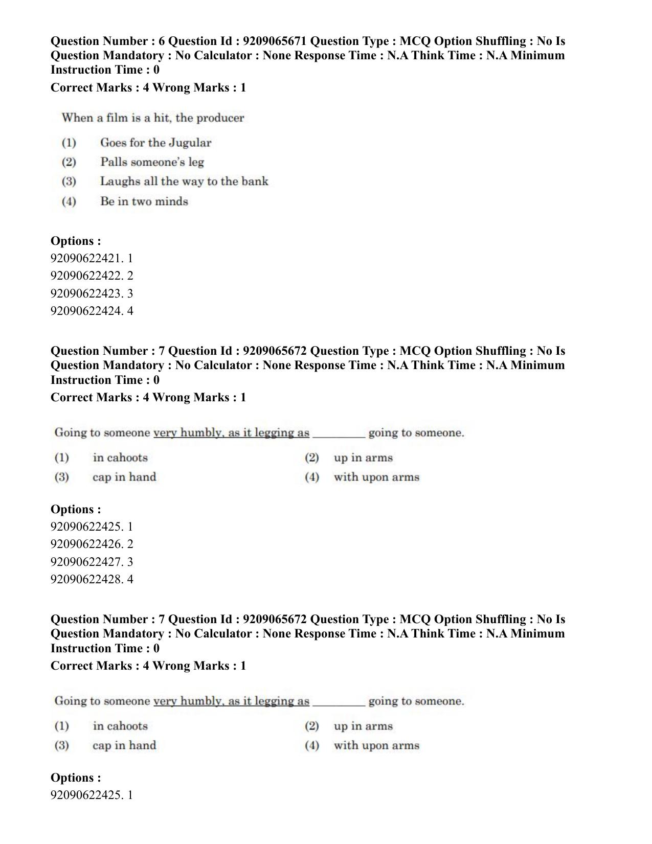 CUET PG 2023: HUQP12 – Music- Karnatak (Eng.)-Shift-3 (06-06-2023) Question Paper - Page 11