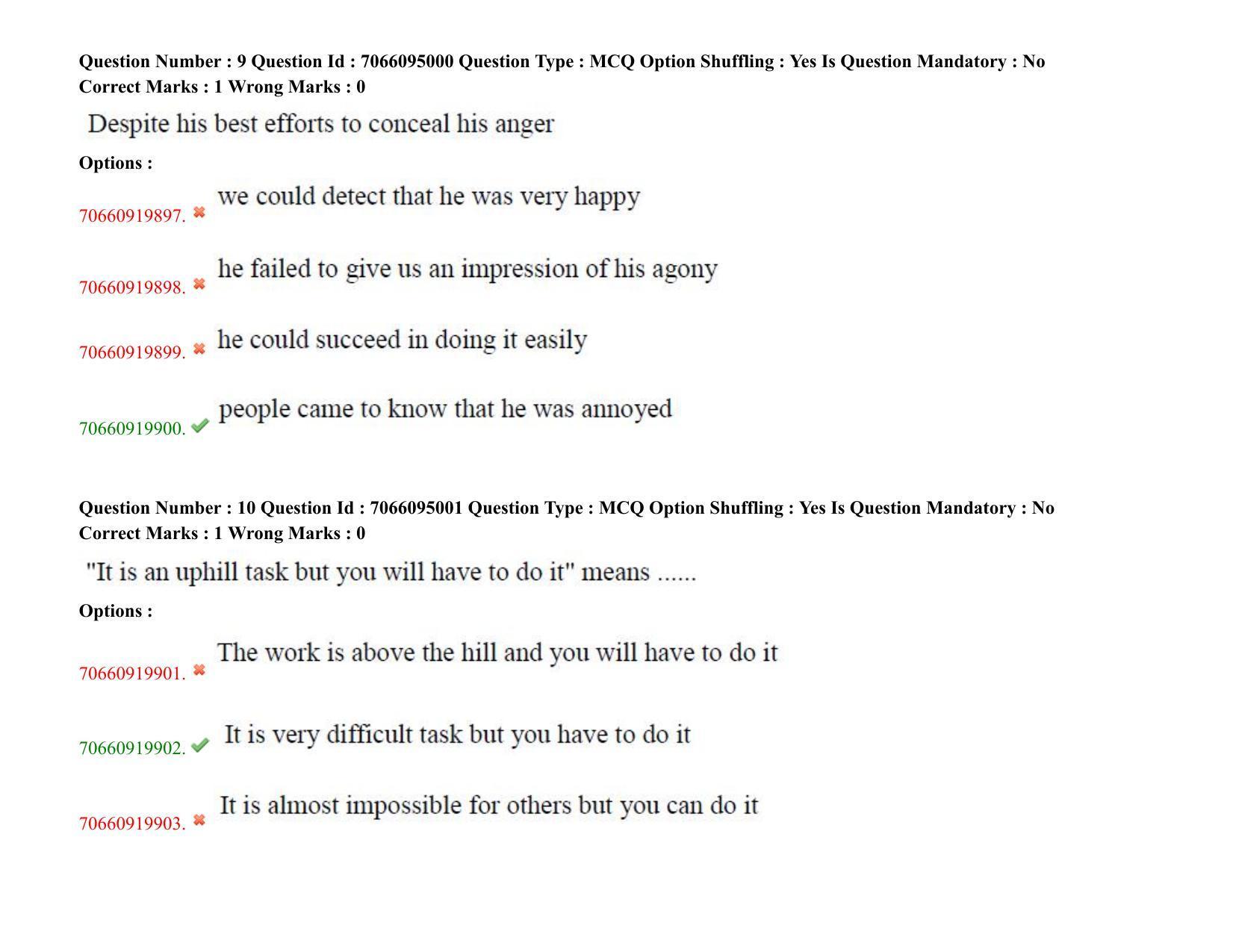 TS CPGET 2020 M.B.A. (5 years Integrated) (Shift 3) Question Paper with Answer Key - Page 7