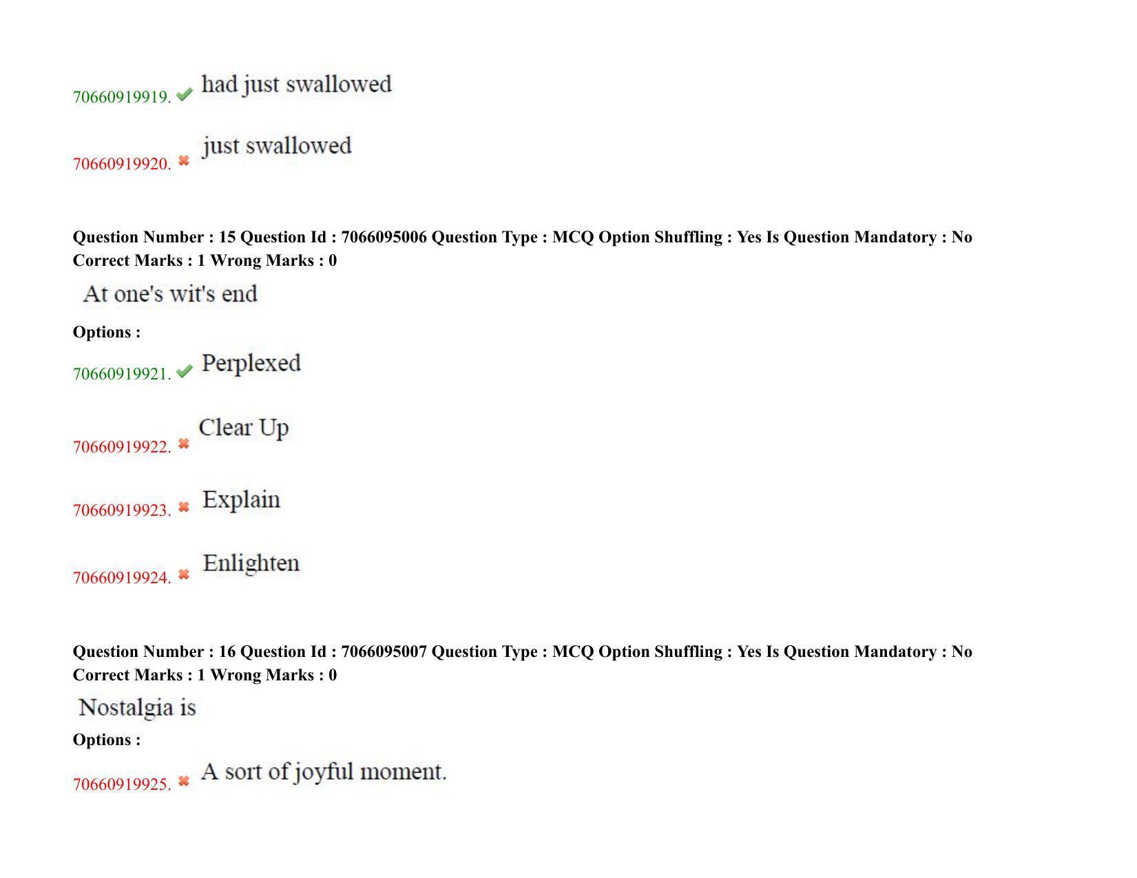TS CPGET 2020 M.B.A. (5 years Integrated) (Shift 3) Question Paper with Answer Key - Page 10