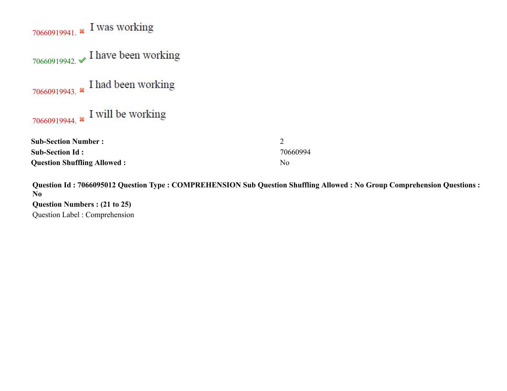 TS CPGET 2020 M.B.A. (5 years Integrated) (Shift 3) Question Paper with Answer Key - Page 13