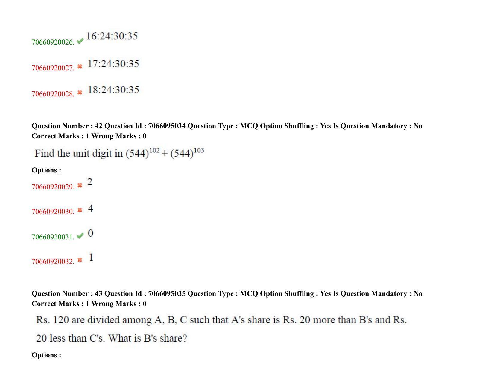 TS CPGET 2020 M.B.A. (5 years Integrated) (Shift 3) Question Paper with Answer Key - Page 26