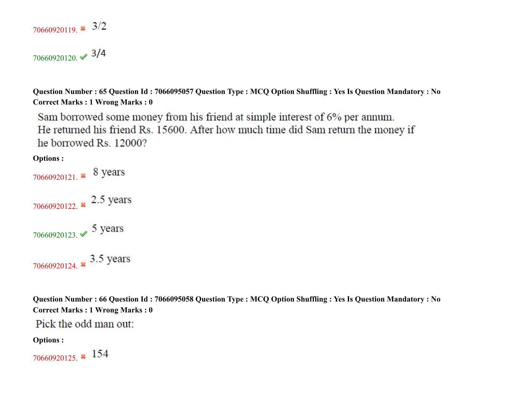TS CPGET 2020 M.B.A. (5 years Integrated) (Shift 3) Question Paper with Answer Key - Page 39