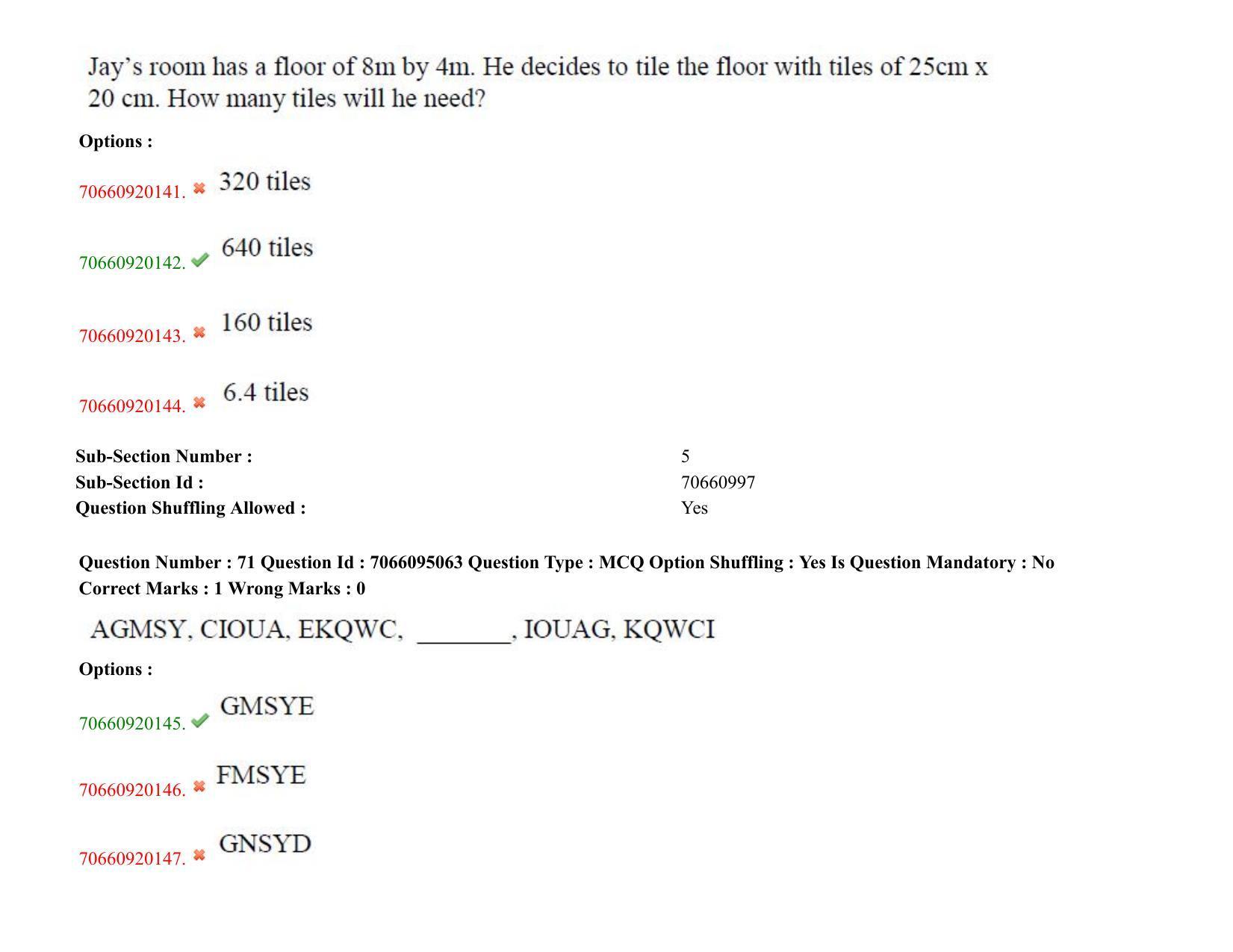 TS CPGET 2020 M.B.A. (5 years Integrated) (Shift 3) Question Paper with Answer Key - Page 42