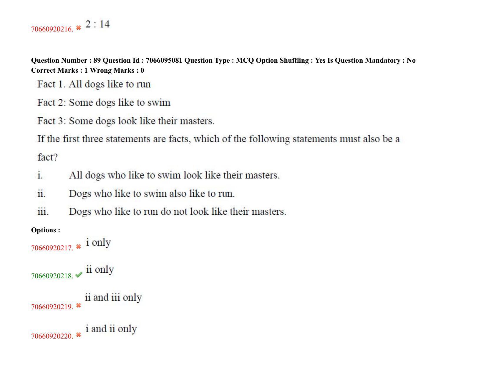 TS CPGET 2020 M.B.A. (5 years Integrated) (Shift 3) Question Paper with Answer Key - Page 52