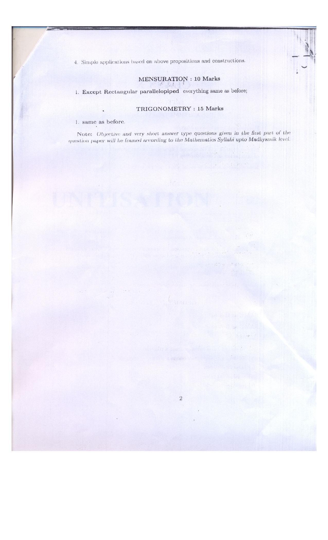 WBBSE Class 10th  Syllabus [Mathematics] - Page 7
