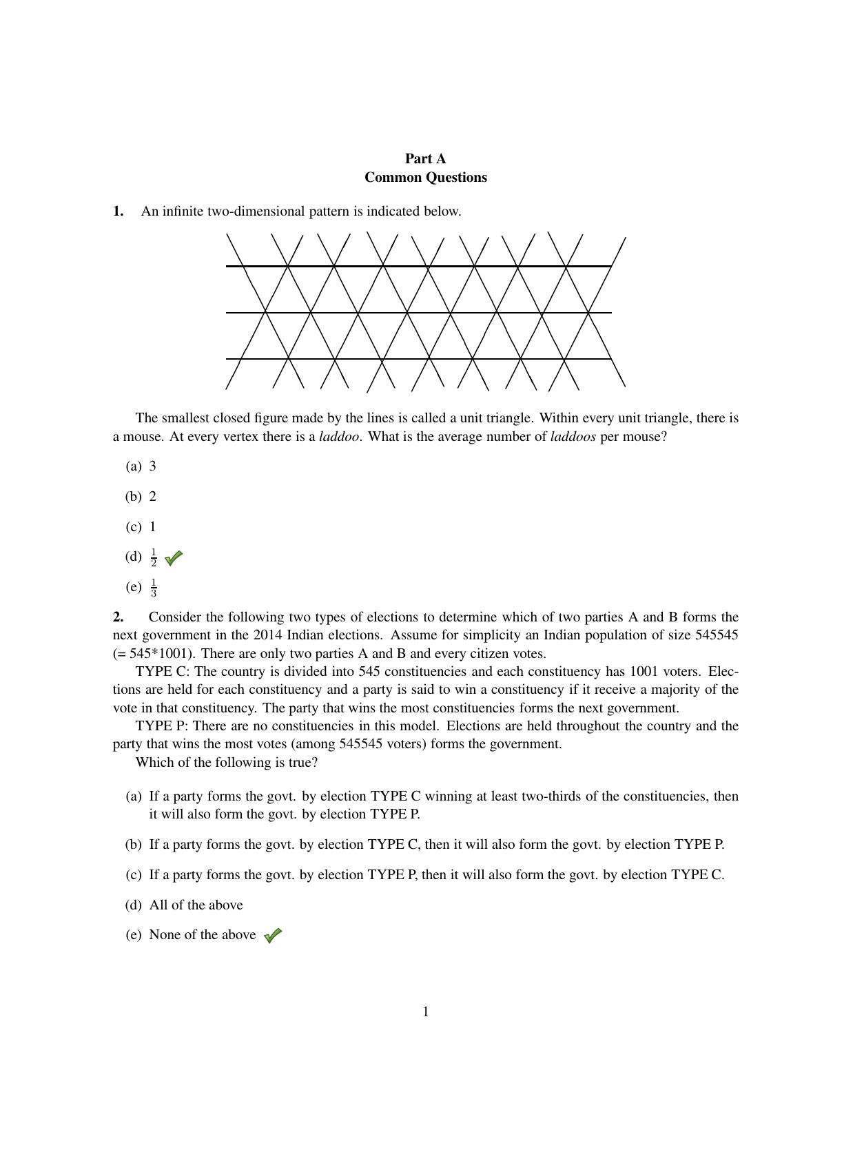 TIFR GS 2013 Computer & Systems Sciences Question Paper - Page 2