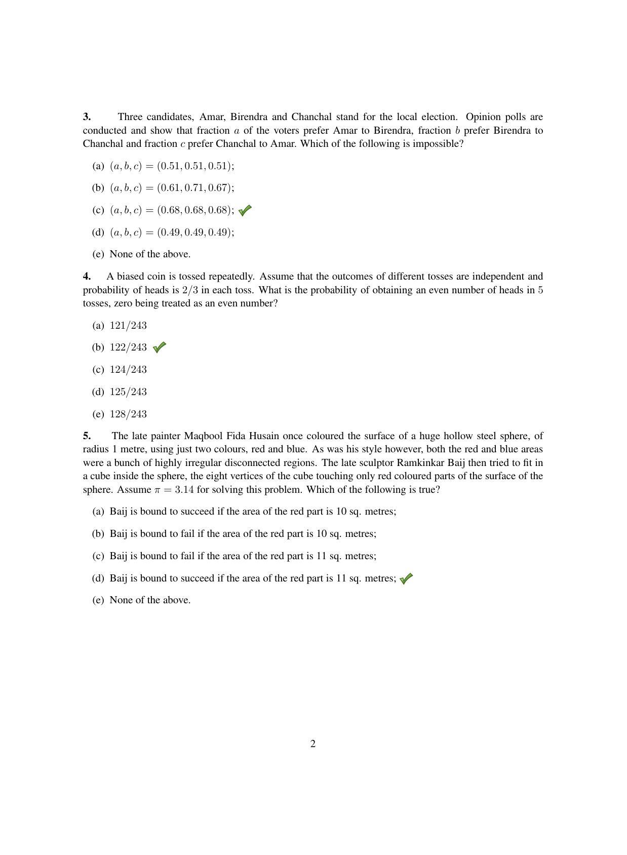 TIFR GS 2013 Computer & Systems Sciences Question Paper - Page 3
