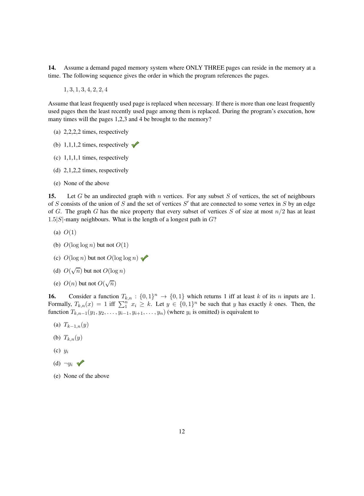 TIFR GS 2013 Computer & Systems Sciences Question Paper - Page 13