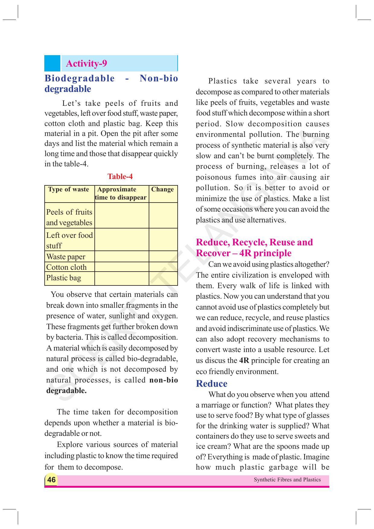 TS SCERT Class 8 Physical Science  (English Medium) Text Book - Page 58