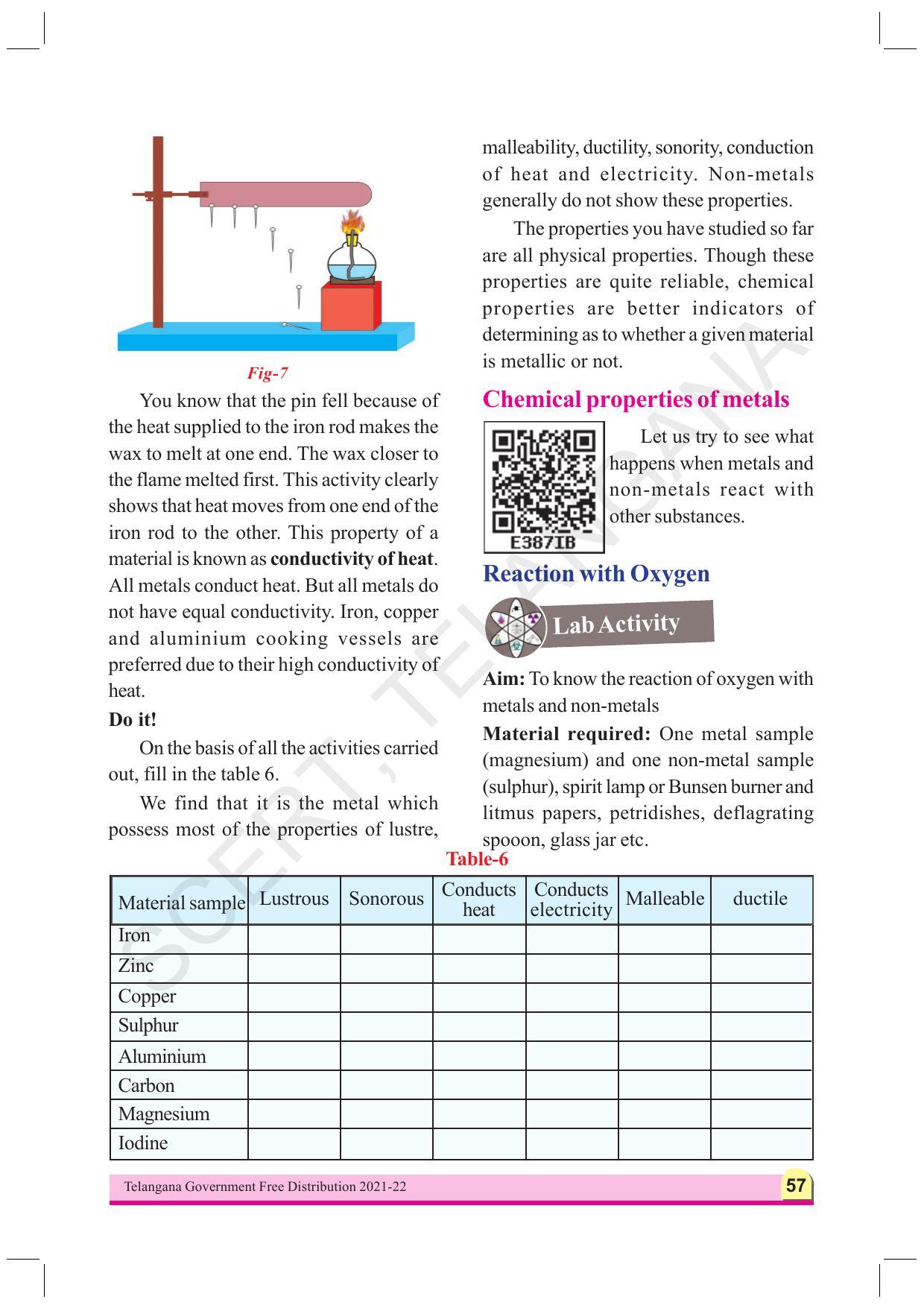 TS SCERT Class 8 Physical Science  (English Medium) Text Book - Page 69