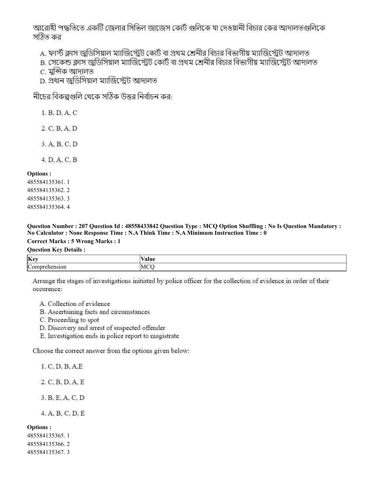 CUET 2023 English Bengali compressed Shift 1 Question Papers - 18 June 2023 - Page 163