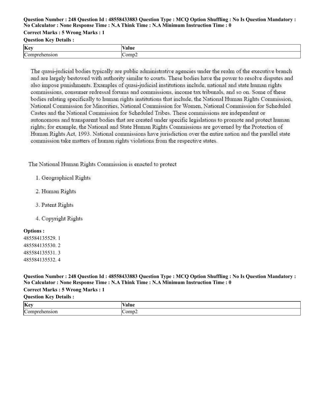CUET 2023 English Bengali compressed Shift 1 Question Papers - 18 June 2023 - Page 209