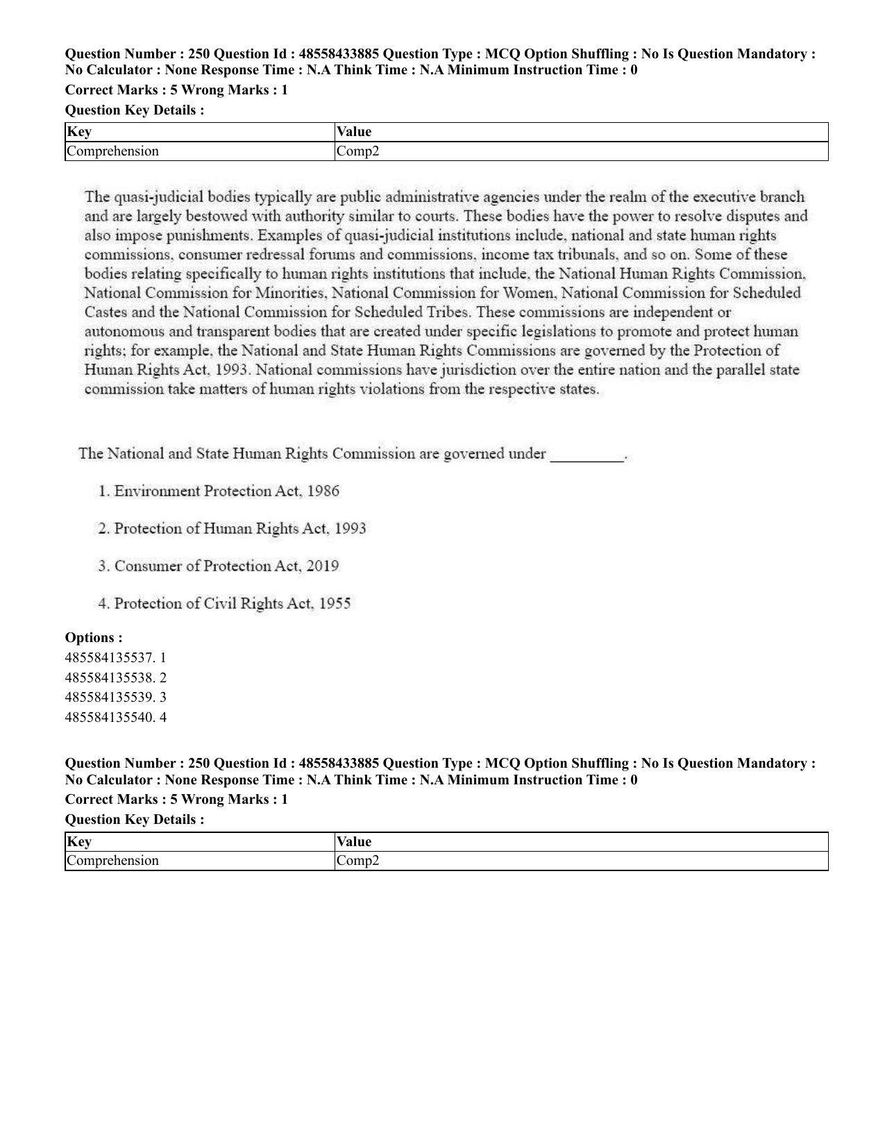 CUET 2023 English Bengali compressed Shift 1 Question Papers - 18 June 2023 - Page 212