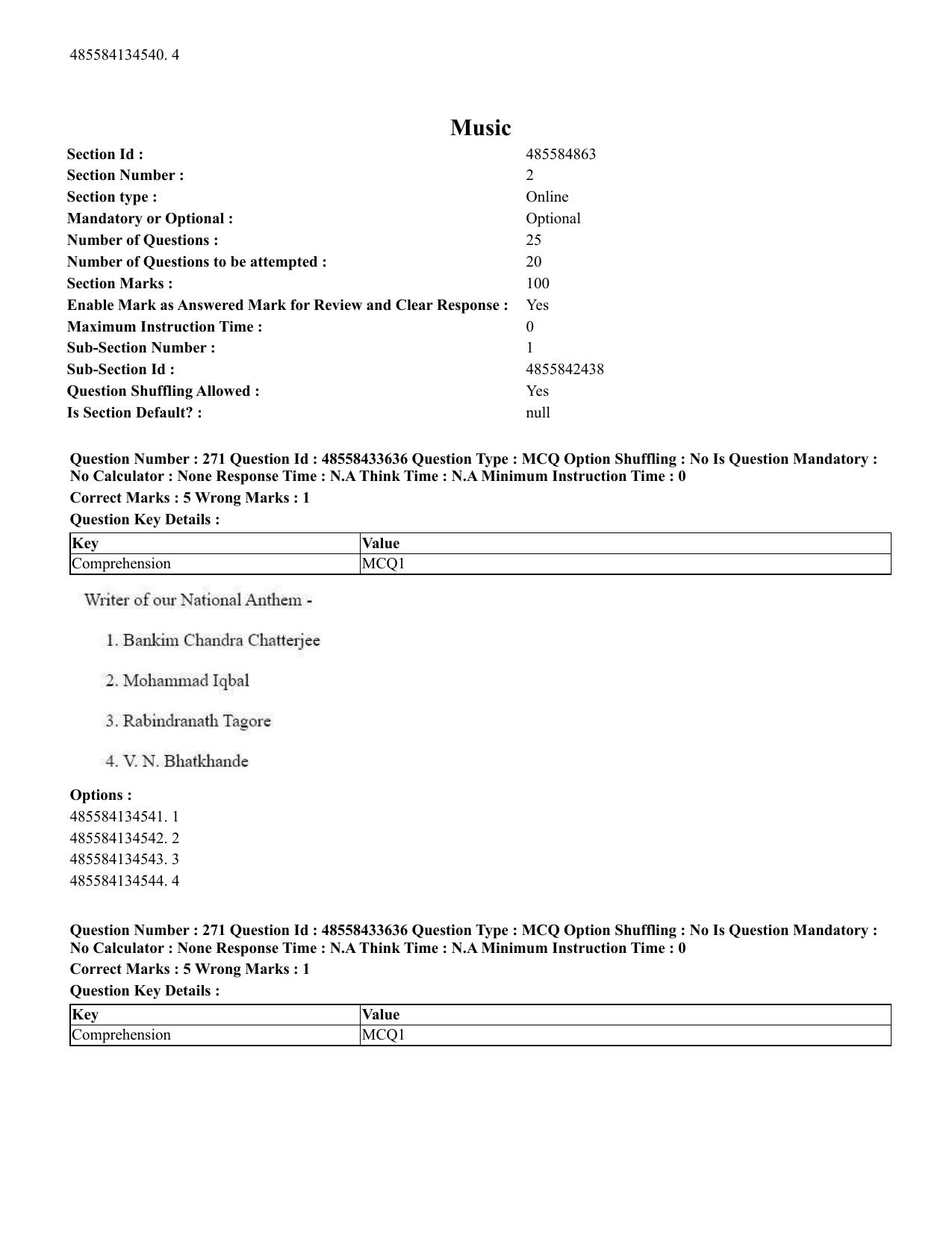 CUET 2023 English Bengali compressed Shift 1 Question Papers - 18 June 2023 - Page 244