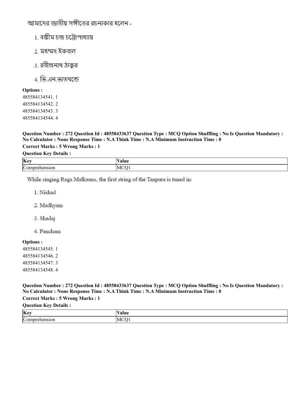 CUET 2023 English Bengali compressed Shift 1 Question Papers - 18 June 2023 - Page 245
