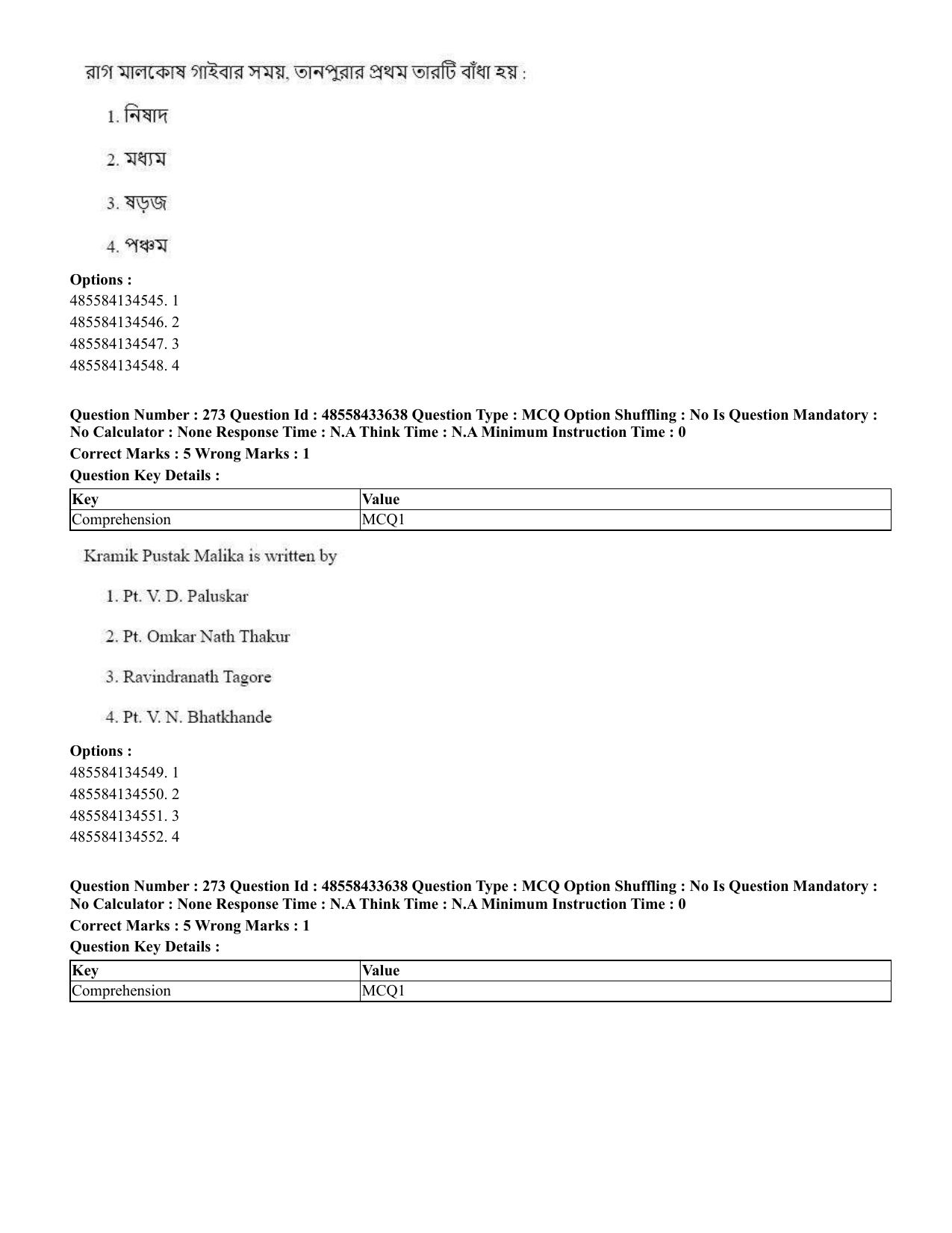 CUET 2023 English Bengali compressed Shift 1 Question Papers - 18 June 2023 - Page 246