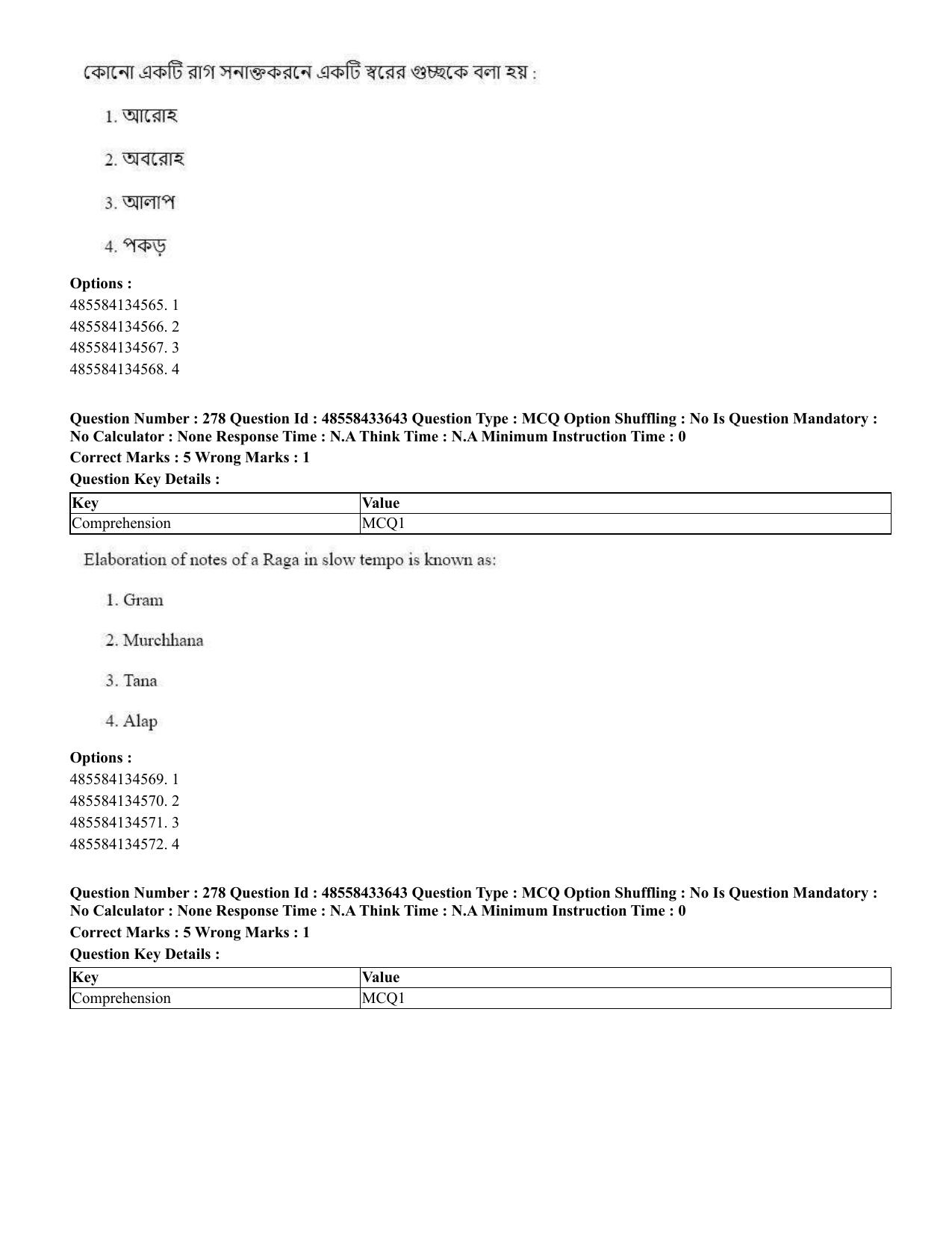 CUET 2023 English Bengali compressed Shift 1 Question Papers - 18 June 2023 - Page 251