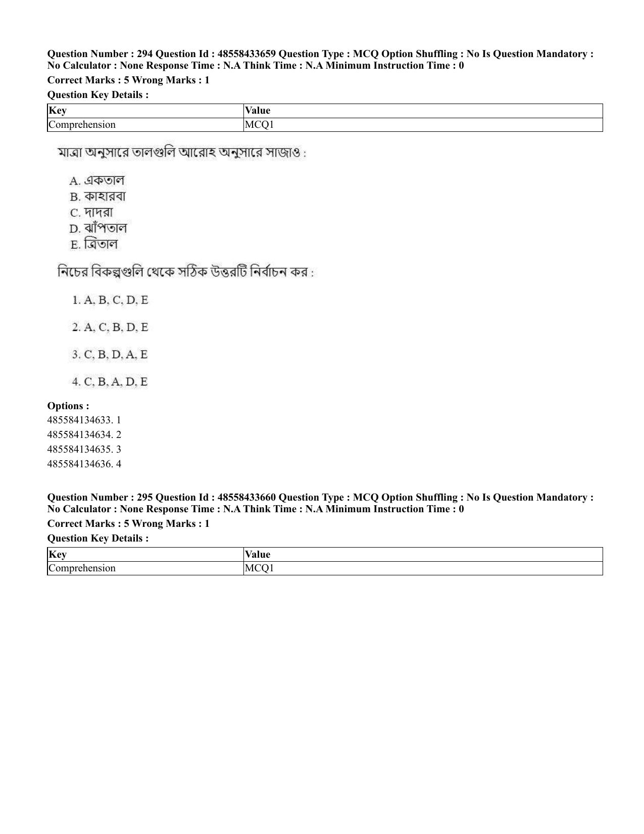 CUET 2023 English Bengali compressed Shift 1 Question Papers - 18 June 2023 - Page 269