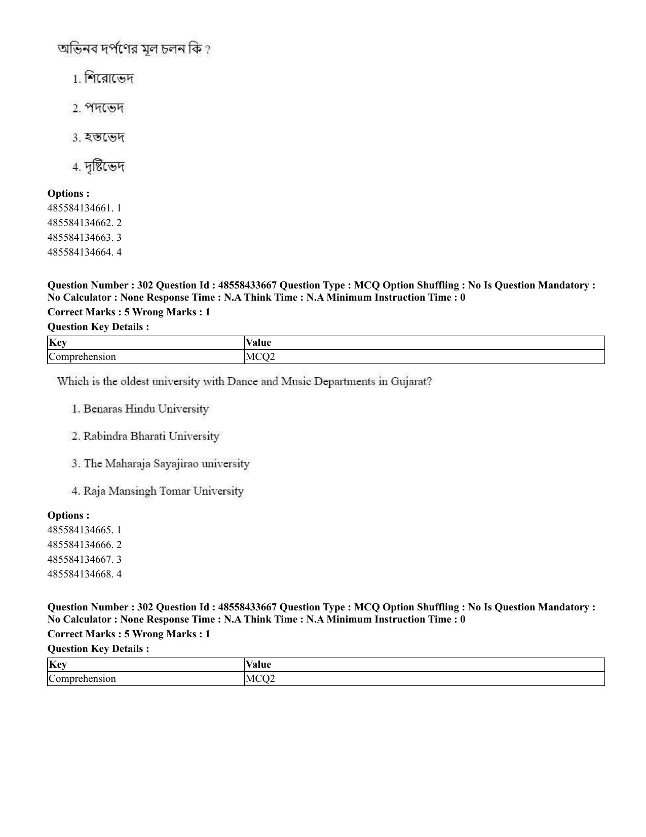 CUET 2023 English Bengali compressed Shift 1 Question Papers - 18 June 2023 - Page 277