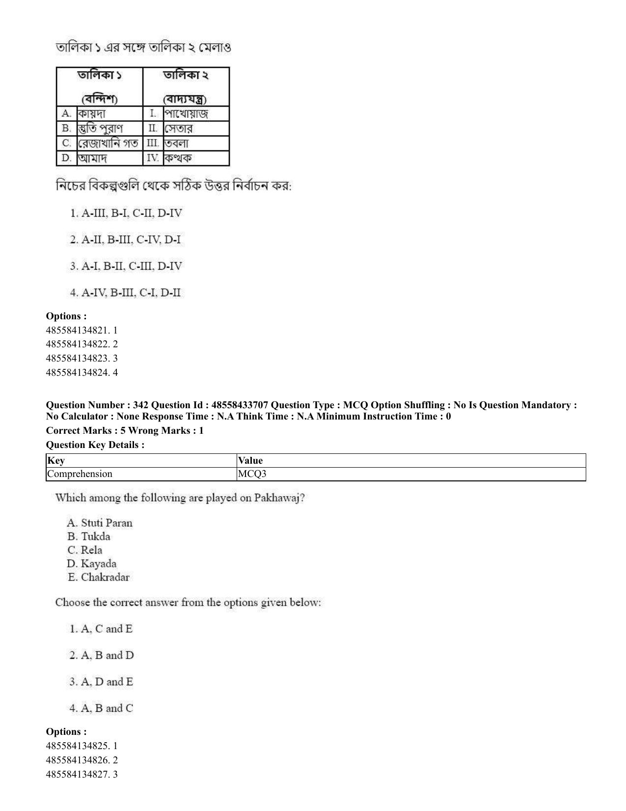 CUET 2023 English Bengali compressed Shift 1 Question Papers - 18 June 2023 - Page 321