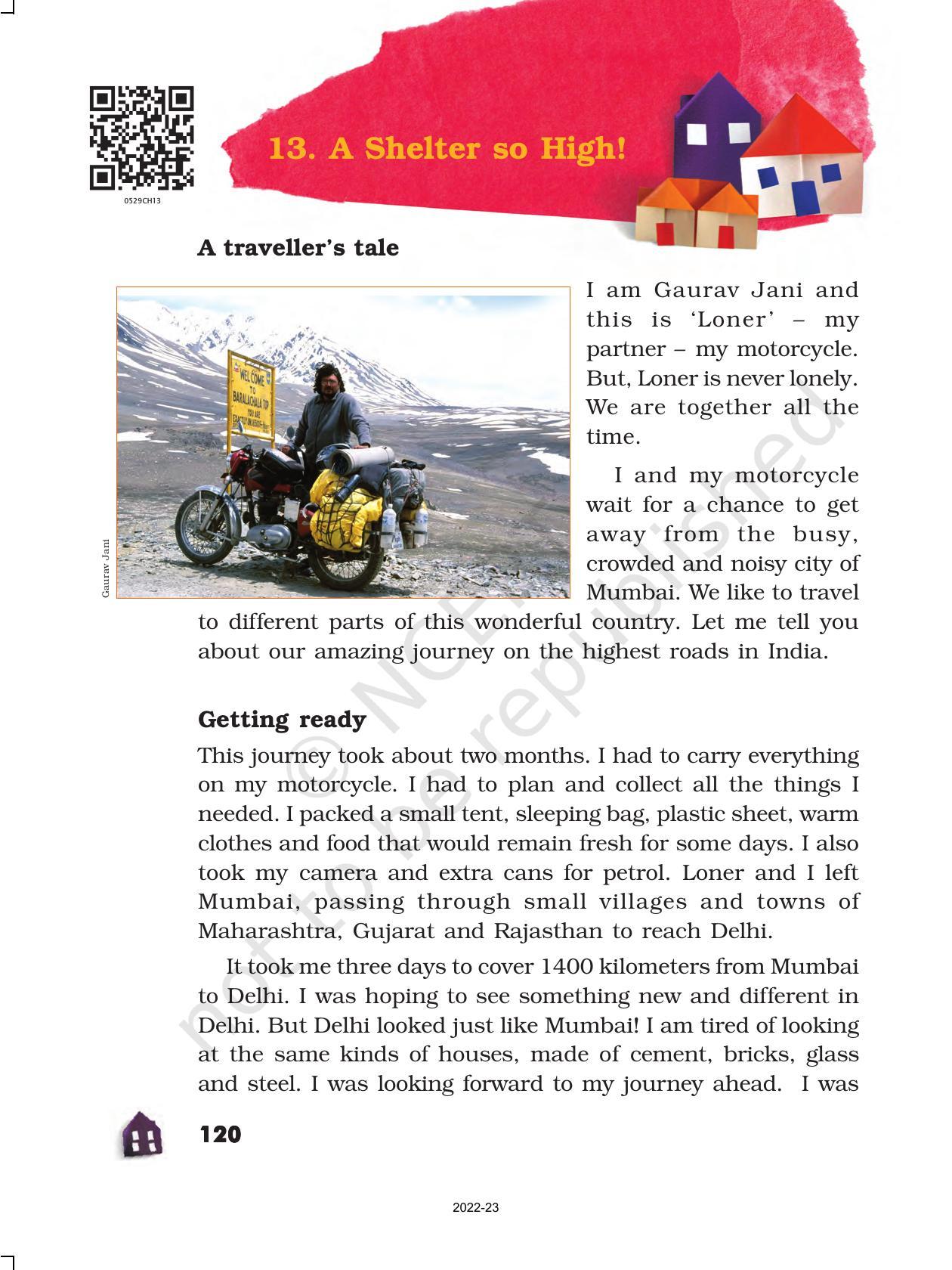 NCERT Book for Class 5 EVS Chapter 13 A Shelter so High! - Page 1