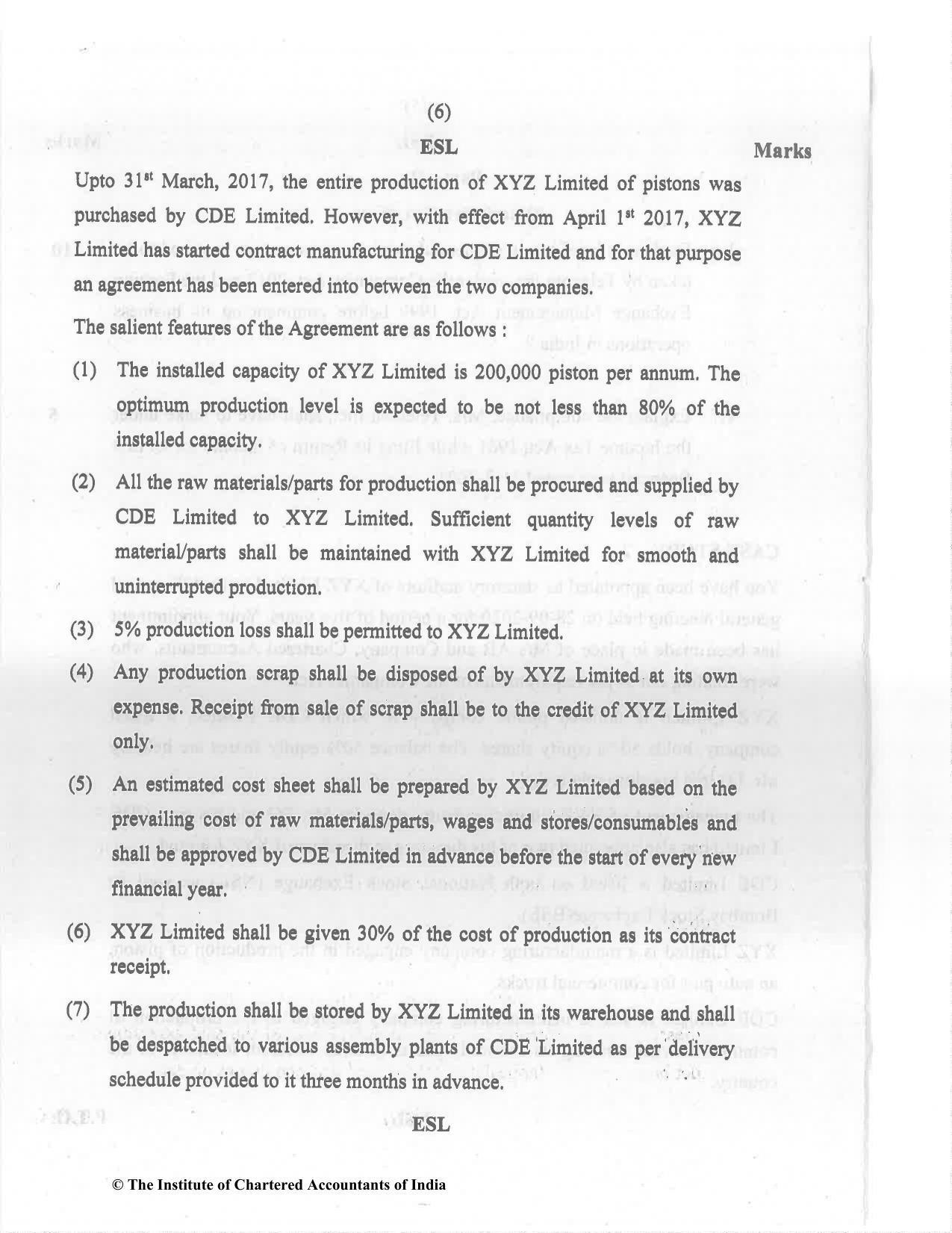 CA Final Dec 2021 Question Paper - Paper 6F – Multidisciplinary Case Study - Page 6