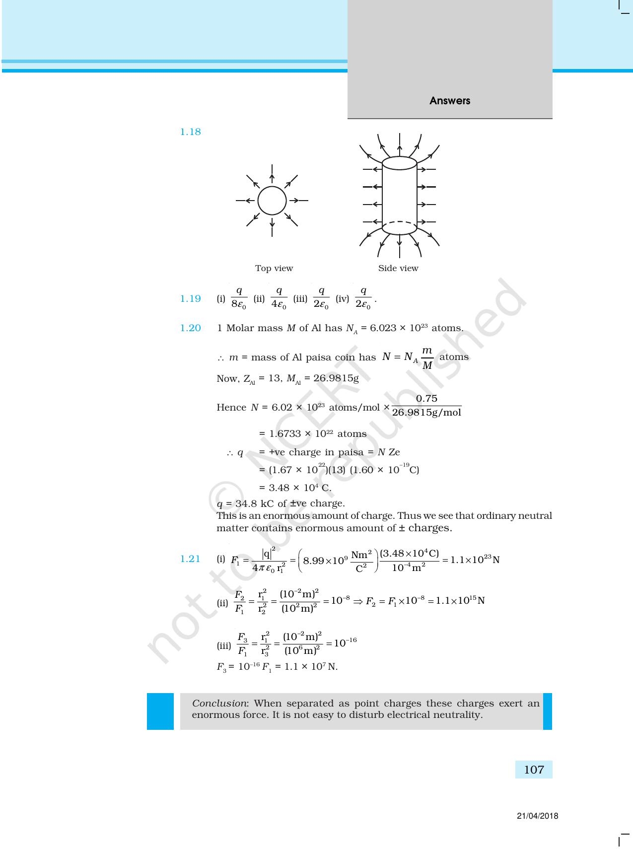 NCERT Exemplar Class 12: Physics  - Answers (All Units) - Page 2