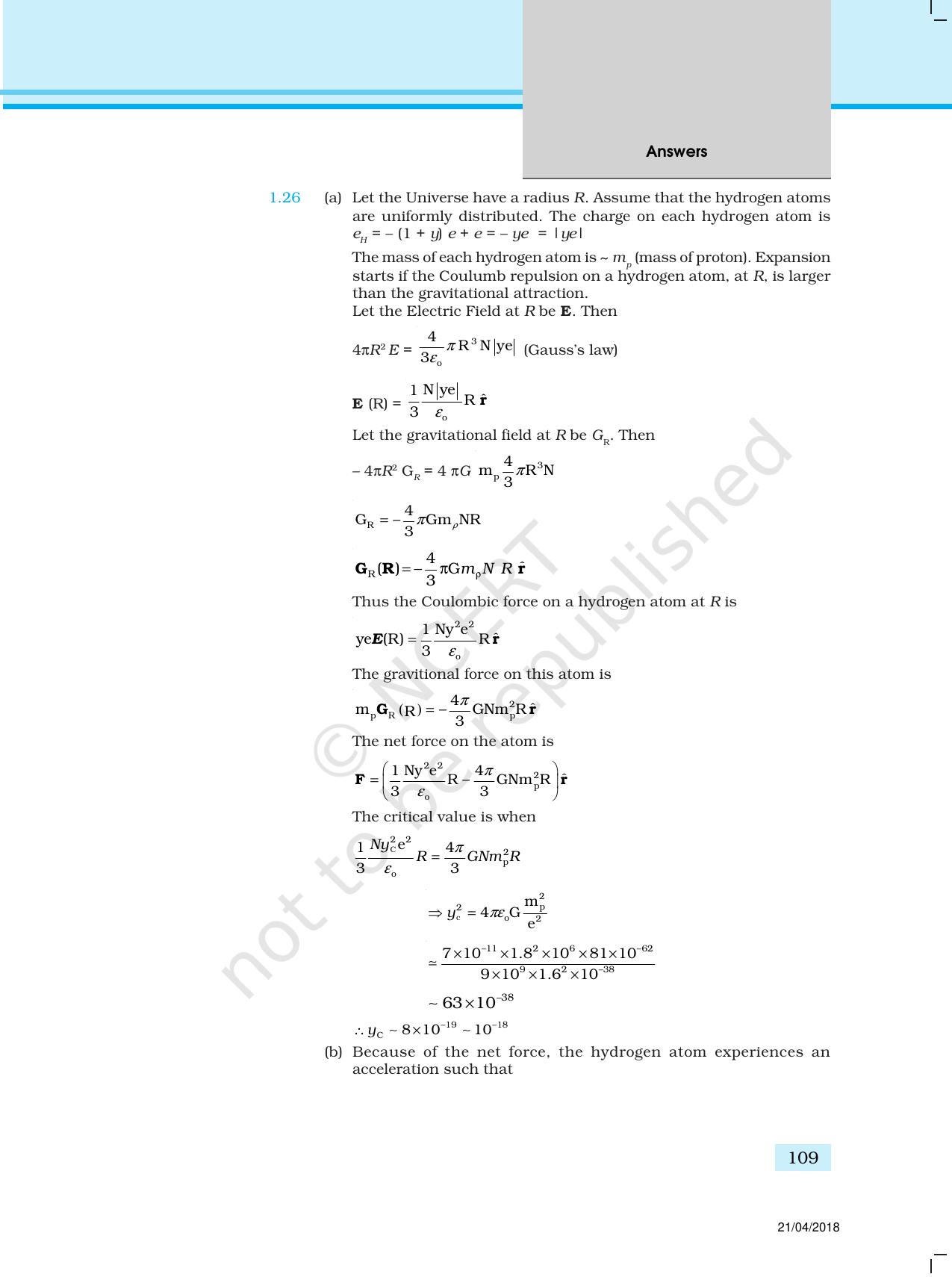 NCERT Exemplar Class 12: Physics  - Answers (All Units) - Page 4