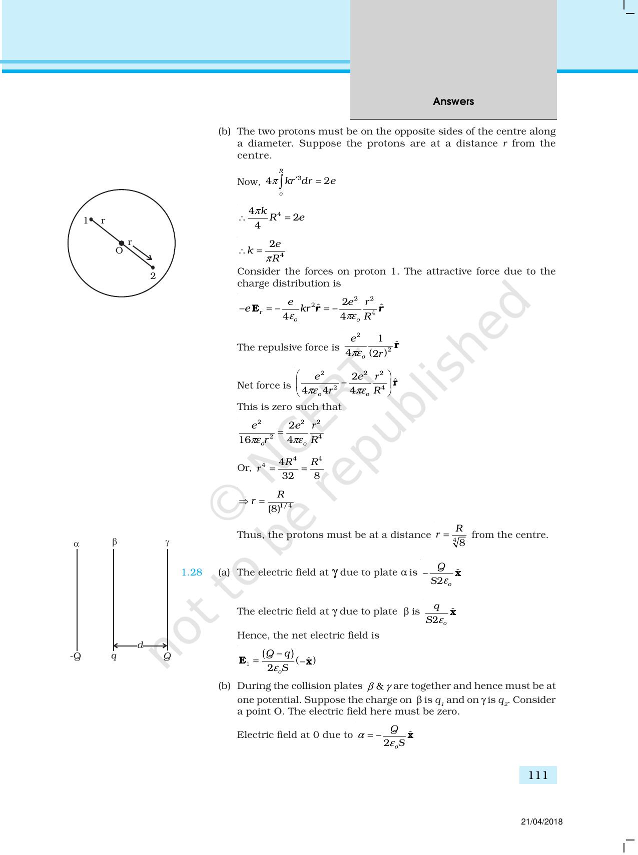 NCERT Exemplar Class 12: Physics  - Answers (All Units) - Page 6